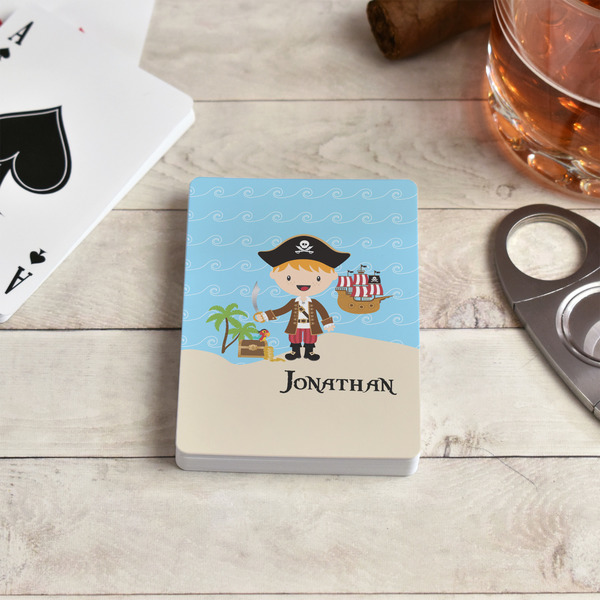 Pirate Scene Playing Cards - In Context