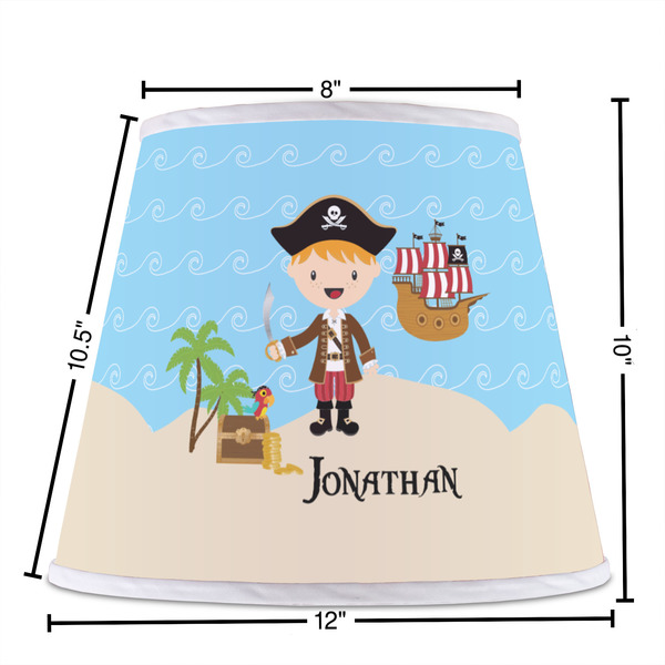 Pirate Scene Poly Film Empire Lampshade - Dimensions