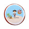 Pirate Scene Printed Icing Circle - Small - On Cookie