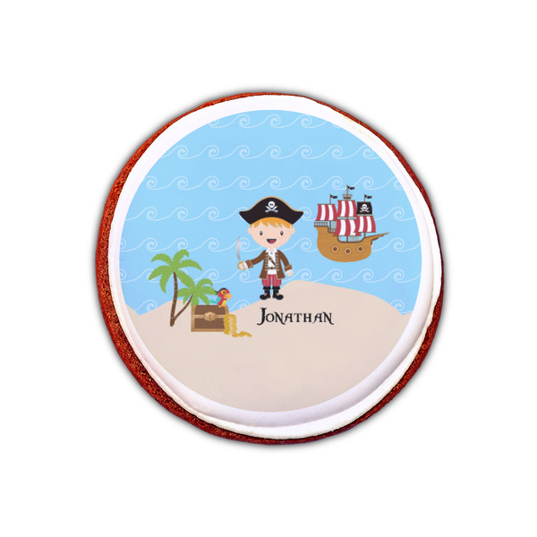 Pirate Scene Printed Icing Circle - XSmall - On Cookie
