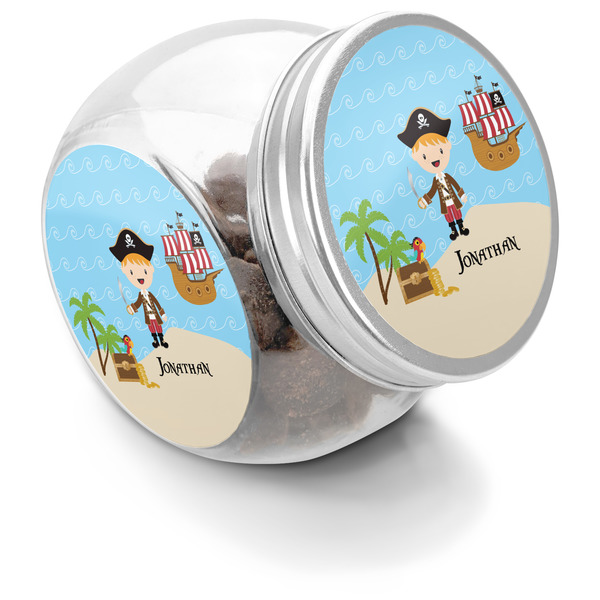 Custom Pirate Scene Puppy Treat Jar (Personalized)