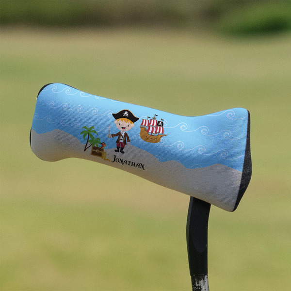 Pirate Scene Putter Cover - On Putter