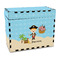 Pirate Scene Wood Recipe Box - Full Color Print (Personalized)