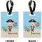 Personalized Pirate Rectangle Luggage Tag (Front + Back)