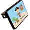 Personalized Pirate Rectangular Car Hitch Cover w/ FRP Insert (Angle View)
