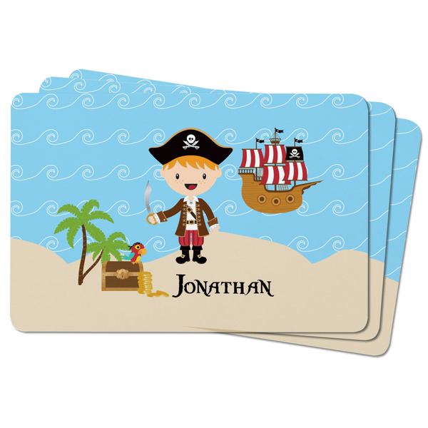 Pirate Scene Rectangular Fridge Magnet - THREE