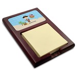 Pirate Scene Red Mahogany Sticky Note Holder (Personalized)
