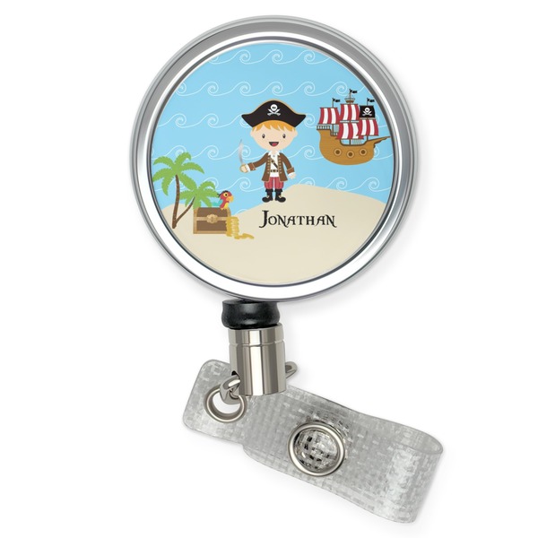 Custom Pirate Scene Retractable Badge Reel (Personalized)