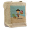 Pirate Scene Reusable Cotton Grocery Bag - Front View