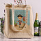 Pirate Scene Reusable Cotton Grocery Bag - In Context