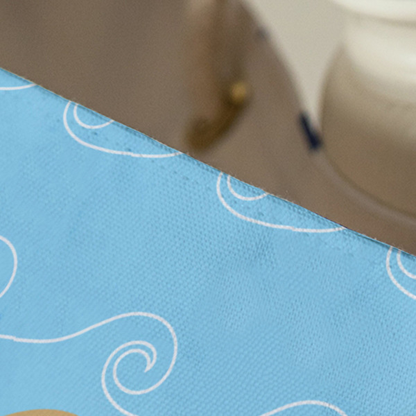 Pirate Scene Large Rope Tote - Close Up View