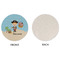 Pirate Scene Round Linen Placemats - APPROVAL (single sided)