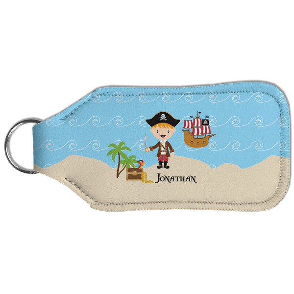 Pirate Scene Sanitizer Holder Keychain - Large (Back)