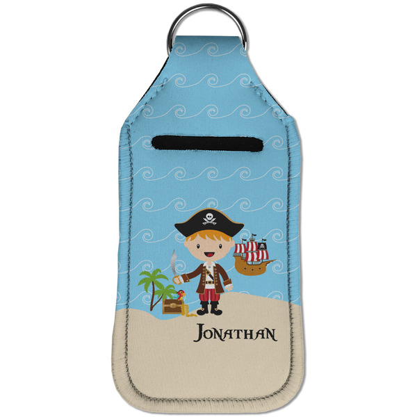 Pirate Scene Sanitizer Holder Keychain - Large (Front)