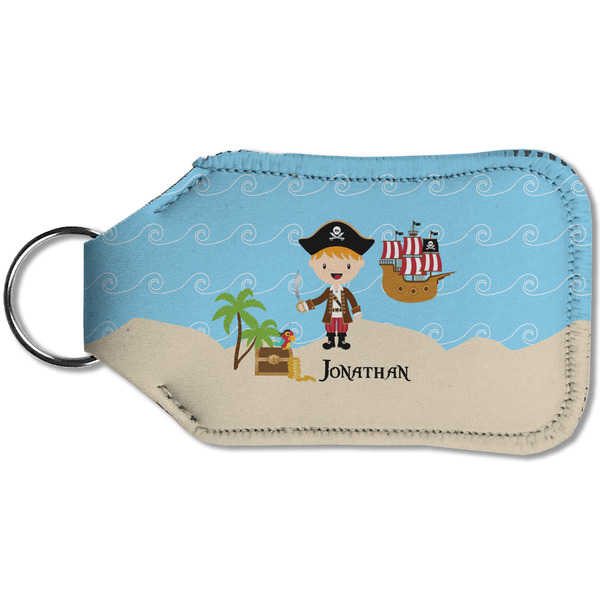 Pirate Scene Sanitizer Holder Keychain - Small (Back)