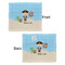 Pirate Scene Security Blanket - Front & Back View