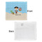 Pirate Scene Security Blanket - Front & White Back View