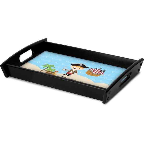 Pirate Scene Serving Tray Black - Corner