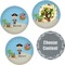 Personalized Pirate Set of Lunch / Dinner Plates
