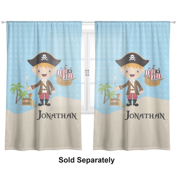 Personalized Pirate Sheer Curtains