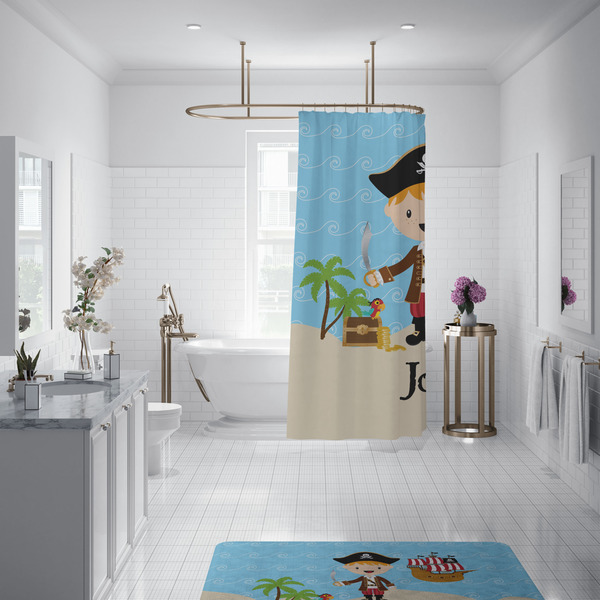 Pirate Scene Shower Curtain - 70"x83"