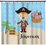 Pirate Scene Shower Curtain (Personalized)