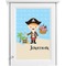 Personalized Pirate Single White Cabinet Decal