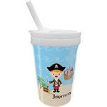 Pirate Scene Sippy Cup with Straw (Personalized)