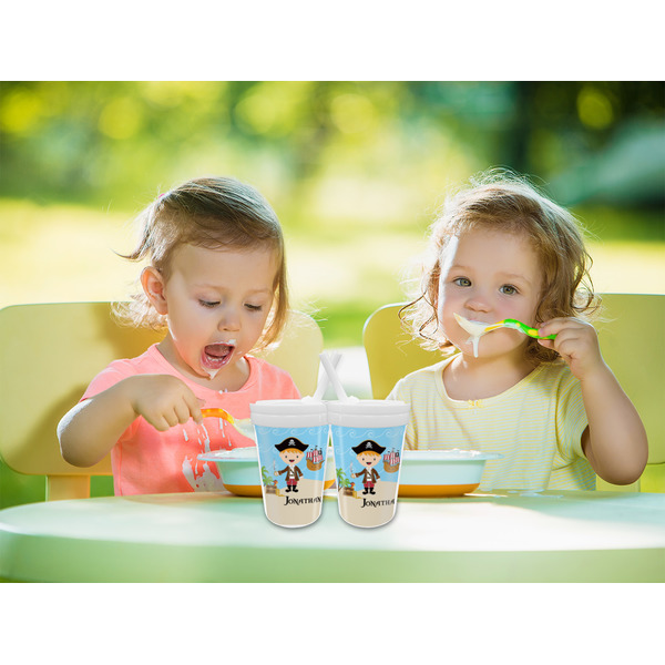 Pirate Scene Sippy Cups w/Straw - LIFESTYLE