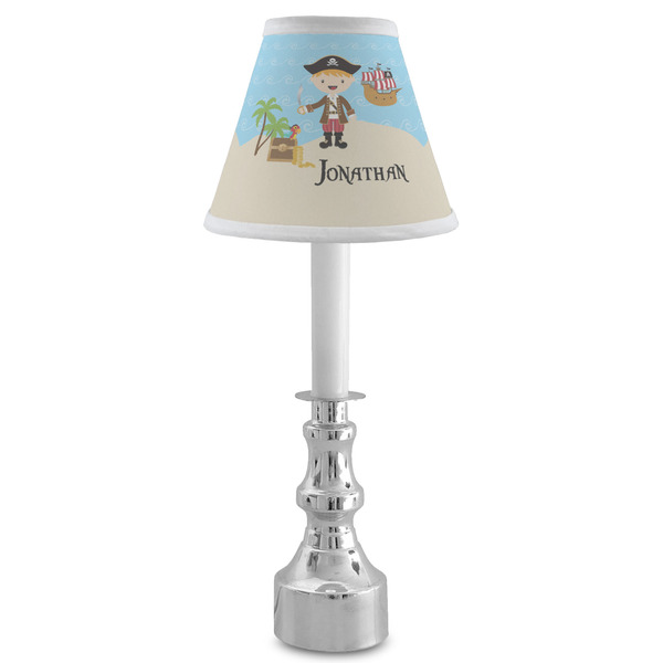 Pirate Scene Small Chandelier Lamp - LIFESTYLE (on candle stick)