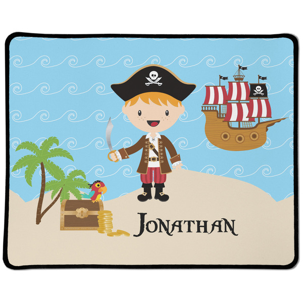 Custom Pirate Scene Large Gaming Mouse Pad - 12.5" x 10" (Personalized)