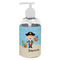 Pirate Scene Plastic Soap / Lotion Dispenser (8 oz - Small - White) (Personalized)
