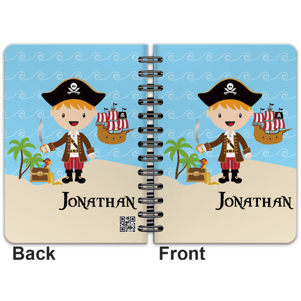 Pirate Scene Spiral Journal 5 x 7 - Apvl