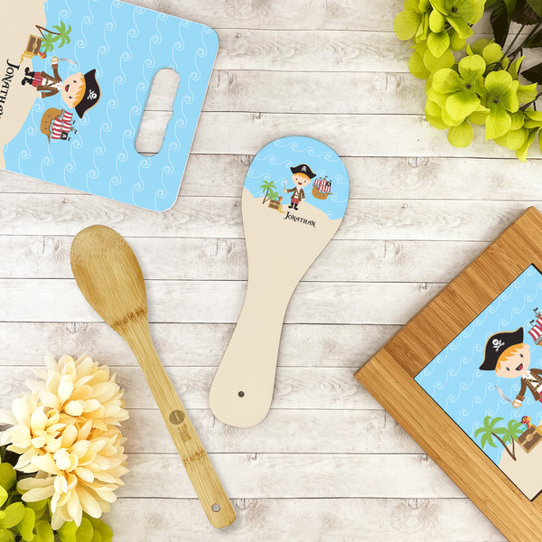 Pirate Scene Spoon Rest Trivet - LIFESTYLE