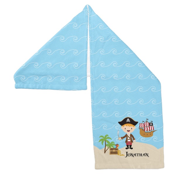 Pirate Scene Sports Towel Folded - Both Sides Showing