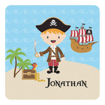 Pirate Scene Square Decal - Large (Personalized)