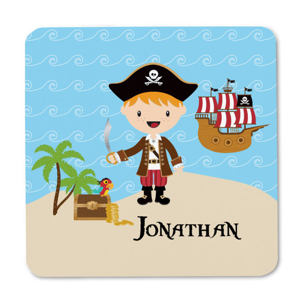 Pirate Scene Square Fridge Magnet - FRONT