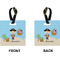 Personalized Pirate Square Luggage Tag (Front + Back)