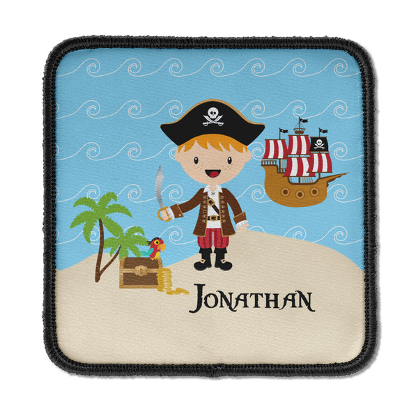 Custom Pirate Scene Iron On Square Patch w/ Name or Text