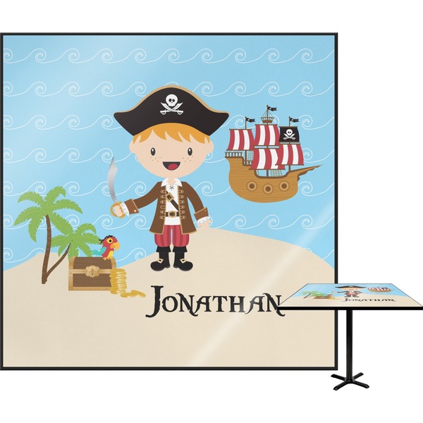 Custom Pirate Scene Square Table Top (Personalized)