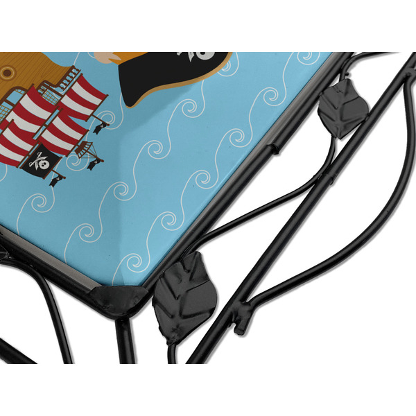 Pirate Scene Square Trivet - Detail