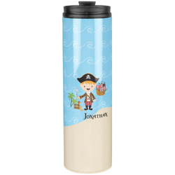 Pirate Scene Stainless Steel Skinny Tumbler - 20 oz (Personalized)