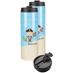 Pirate Scene Stainless Steel Skinny Tumbler (Personalized)