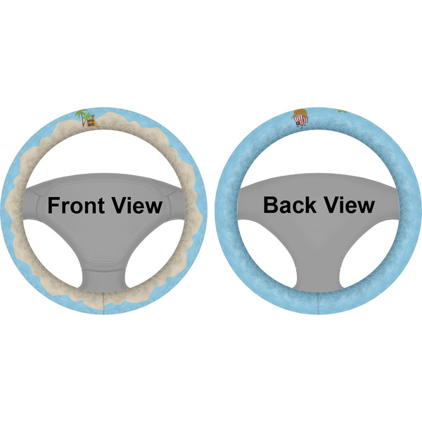 Pirate Scene Steering Wheel Cover- Front and Back