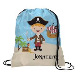 Pirate Scene Drawstring Backpack (Personalized)