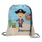Personalized Pirate Drawstring Backpack