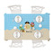 Pirate Scene Tablecloths (58"x102") - TOP VIEW