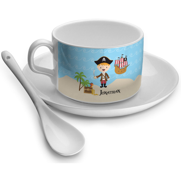 Custom Pirate Scene Tea Cup - Single (Personalized)