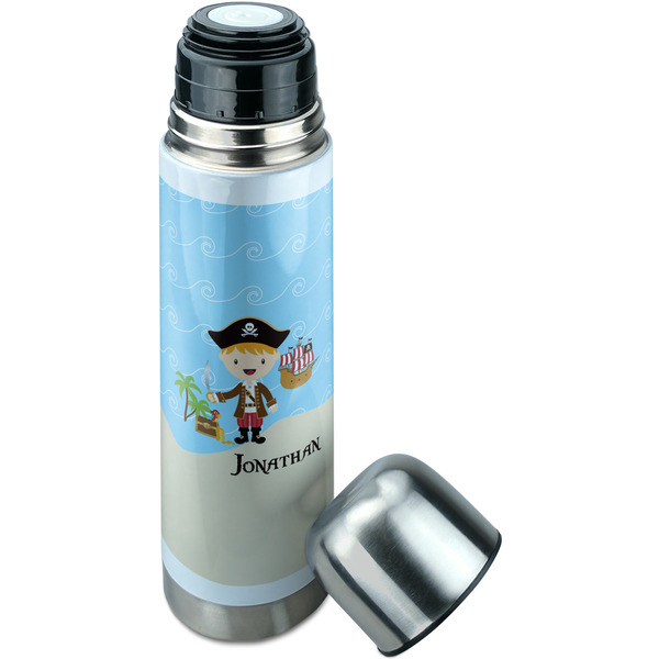 Pirate Scene Thermos - Lid Off