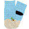 Pirate Scene Toddler Ankle Socks - Single Pair - Front and Back